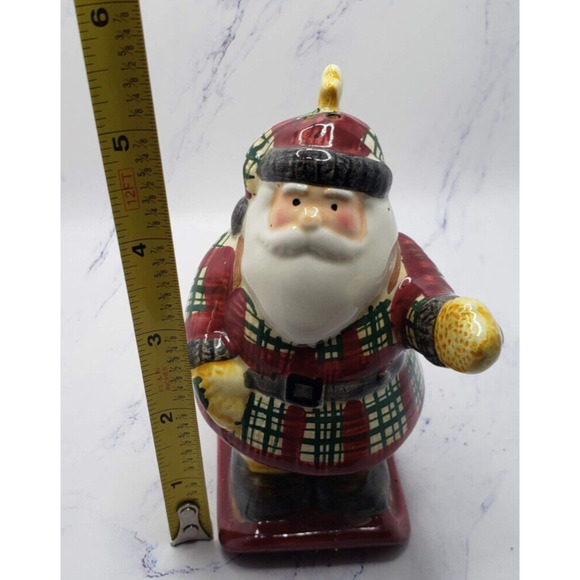 Sakura Classic Santa Christmas Holiday Ceramic 5 Inch Salt Shaker - Picture 10 of 10